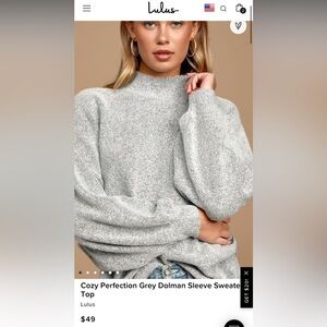 Lulus gray sweater - oversized